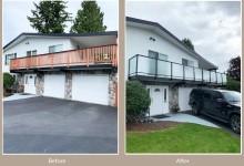 Before / After pictures on a Deck Renovation