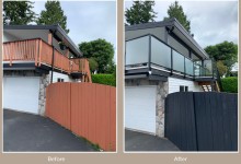 Before / After pictures on a Deck Renovation